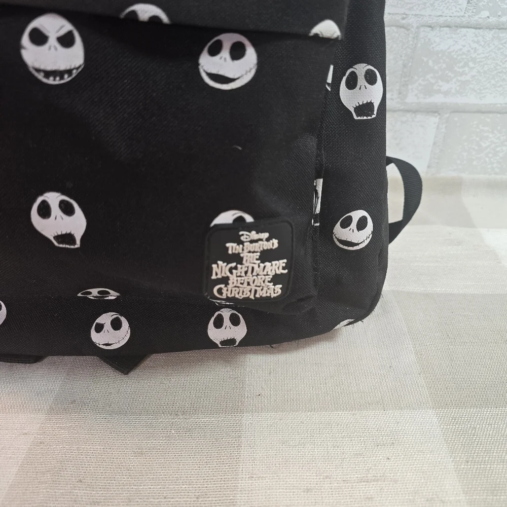 Jack Skellington Print Black Backpack 16